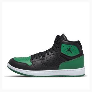 Nike Access Basketskor Air Jordan Herr Svarta Gröna | JD-315CK