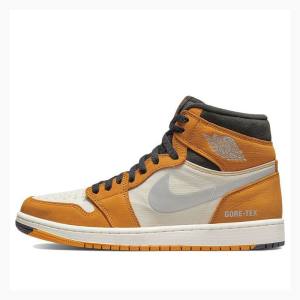 Nike Element Gore-Tex Basketskor Air Jordan 1 Herr Gula Svarta | JD-350DL