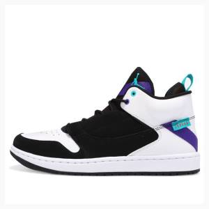 Nike Fadeaway Basketskor Air Jordan Herr Svarta Vita | JD-012PX