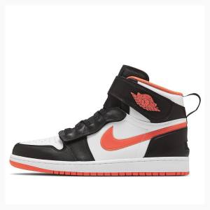 Nike Hi FlyEase Basketskor Air Jordan 1 Herr Svarta Orange | JD-827PZ