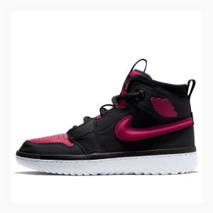 Nike High React Noble Basketskor Air Jordan 1 Herr Svarta Röda | JD-407WT