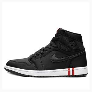 Nike High Retro PSG - Paris Saint Germain Basketskor Air Jordan 1 Herr Svarta | JD-327IZ