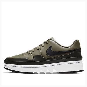 Nike Jester XX Low 'Trooper' Sneakers Air Jordan 1 Dam Gröna Svarta | JD-615TA