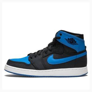 Nike KO High OG Sport Basketskor Air Jordan 1 Herr Svarta Blå | JD-574TW