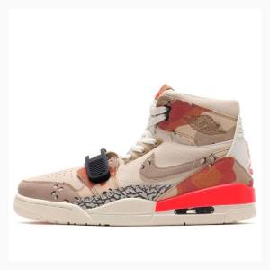 Nike Legacy 312 Sail Desert Camo Infrared Basketskor Air Jordan Herr Bruna Röda | JD-451XP