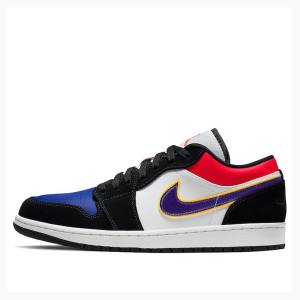 Nike Low Lakers Top 3 Sneakers Air Jordan 1 Herr Svarta Röda | JD-745OR