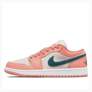 Nike Low Light Low-Top Madder Root Sneakers Air Jordan 1 Dam Rosa | JD-079GF