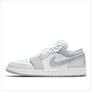 Nike Low Premium 'Elephant Print' Smoke Elephant Sneakers Air Jordan 1 Herr Grå | JD-462FW