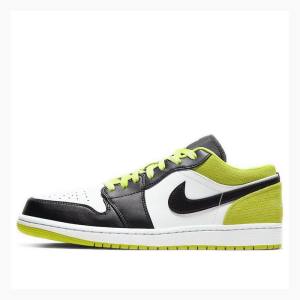 Nike Low SE Cyber Sneakers Air Jordan 1 Herr Gula Svarta | JD-425RK