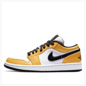 Nike Low SE Laser Sneakers Air Jordan 1 Dam Vita Gula | JD-879VZ