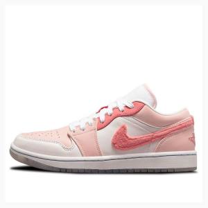 Nike Low SE Mighty Swooshers (W) Sneakers Air Jordan 1 Dam Rosa | JD-953VQ