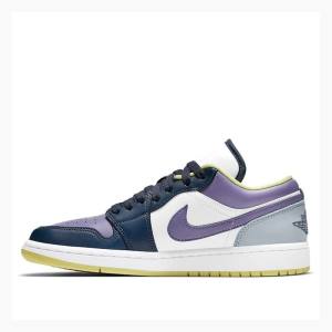 Nike Low SE Mismatched - Purple Magenta Sneakers Air Jordan 1 Dam Olika Färger | JD-647HU