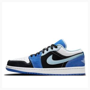 Nike Low SE 'Racer Blue' Sneakers Air Jordan 1 Herr Svarta Blå | JD-391LD