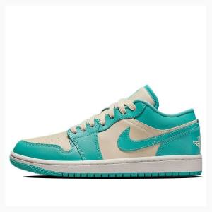 Nike Low Sneakers Air Jordan 1 Dam Gröna | JD-861VM