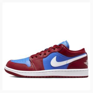 Nike Low Sneakers Air Jordan 1 Dam Röda Blå | JD-813YI