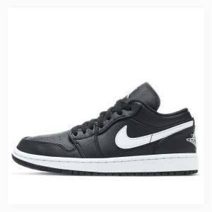 Nike Low Sneakers Air Jordan 1 Dam Svarta Vita | JD-265EV