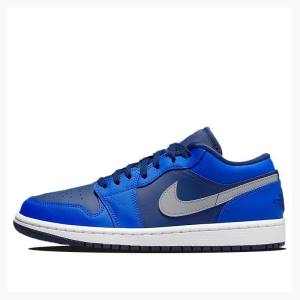 Nike Low-Top Sneakers Air Jordan 1 Dam Blå | JD-748WJ