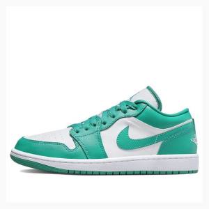 Nike Low Turquoise Sneakers Air Jordan 1 Dam Gröna | JD-052JR