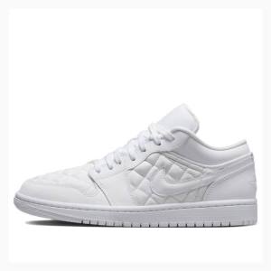 Nike Low Wmns Quilted Sneakers Air Jordan 1 Dam Vita | JD-754LJ