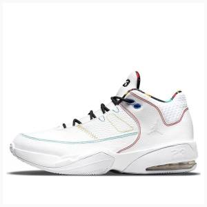 Nike Max Aura 3 Basketskor Air Jordan Herr Vita Svarta Röda | JD-510TG