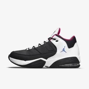 Nike Max Aura 3 Basketskor Air Jordan Herr Svarta Vita Rosa Blå | NK618HVJ