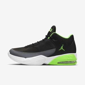 Nike Max Aura 3 Basketskor Air Jordan Herr Svarta Grå Vita Gröna | NK739NMI