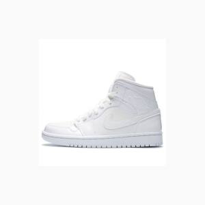 Nike Mid Basketskor Air Jordan 1 Dam Vita | JD-814JZ