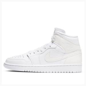 Nike Mid Basketskor Air Jordan 1 Dam Vita | JD-850ON