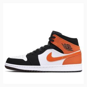 Nike Mid Basketskor Air Jordan 1 Herr Orange | JD-408SV