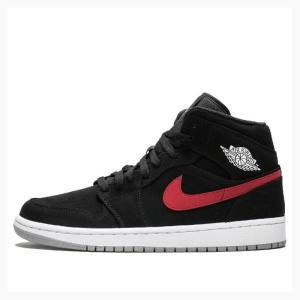 Nike Mid Basketskor Air Jordan 1 Herr Svarta Röda Blå | JD-958GI