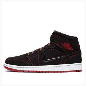 Nike Mid Fearless – Gym Basketskor Air Jordan 1 Herr Svarta Röda | JD-152CD