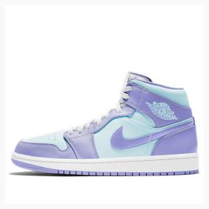 Nike Mid Pulse Basketskor Air Jordan 1 Herr Lila | JD-568RG