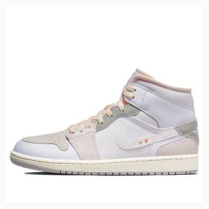 Nike Mid SE Craft Phantom Basketskor Air Jordan 1 Herr Vita | JD-316ZN