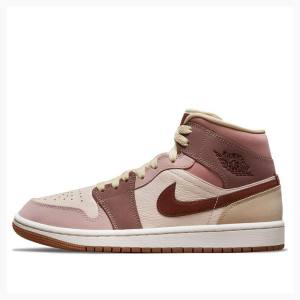 Nike Mid SE Dark Pony Basketskor Air Jordan 1 Dam Bruna | JD-190ZQ