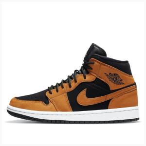 Nike Mid SE Desert Ochre Basketskor Air Jordan 1 Dam Bruna | JD-931GR