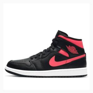 Nike Mid Siren Basketskor Air Jordan 1 Dam Svarta Röda | JD-275JE