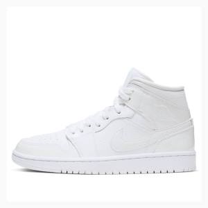 Nike Mid Triple Basketskor Air Jordan 1 Dam Vita | JD-391FR