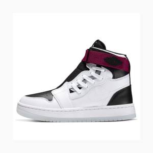 Nike Nova XX Basketskor Air Jordan 1 Dam Vita Svarta Röda | JD-290RK