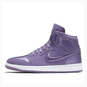 Nike RET High SOH PURPLE EARTH/White-METALLIC GOLD Basketskor Air Jordan 1 Dam Lila | JD-743FB