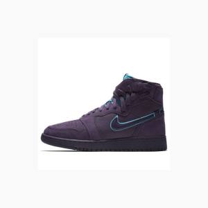 Nike Rebel XX Dark Raisin Basketskor Air Jordan 1 Dam Lila | JD-518GI