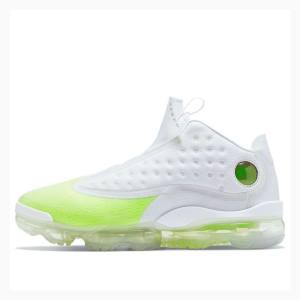 Nike Reign Volt Basketskor Air Jordan Dam Vita Gröna | JD-578UT