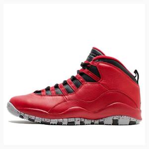 Nike Retro 30TH Bulls Over Broadway Basketskor Air Jordan 10 Herr Röda Svarta | JD-843HQ