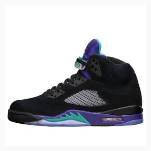 Nike Retro Basketskor Air Jordan 5 Herr Svarta Lila | JD-902PV