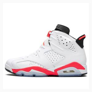 Nike Retro Basketskor Air Jordan 6 Herr Vita Röda | JD-425QM