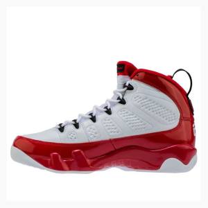 Nike Retro Basketskor Air Jordan 9 Herr Vita Röda | JD-137KR