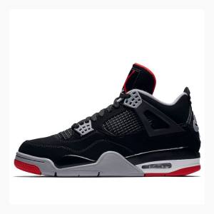 Nike Retro Bred Basketskor Air Jordan 4 Herr Svarta Röda | JD-345HV