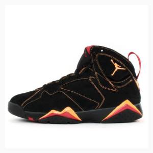 Nike Retro Citrus-Varsity Basketskor Air Jordan 7 Herr Svarta Orange | JD-624RH