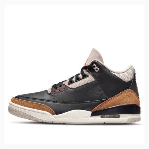 Nike Retro Desert Elephant Basketskor Air Jordan 3 Herr Svarta Bruna | JD-957YZ