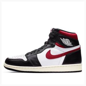 Nike Retro High OG Basketskor Air Jordan 1 Herr Svarta Vita Röda | JD-176CH