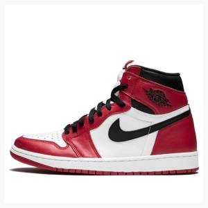 Nike Retro High OG Chicago Basketskor Air Jordan 1 Herr Röda Svarta | JD-751EA